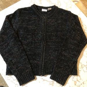 Vintage 1990s Y2K Original Arizona Jean Company zip-up cardigan sweater jrs L